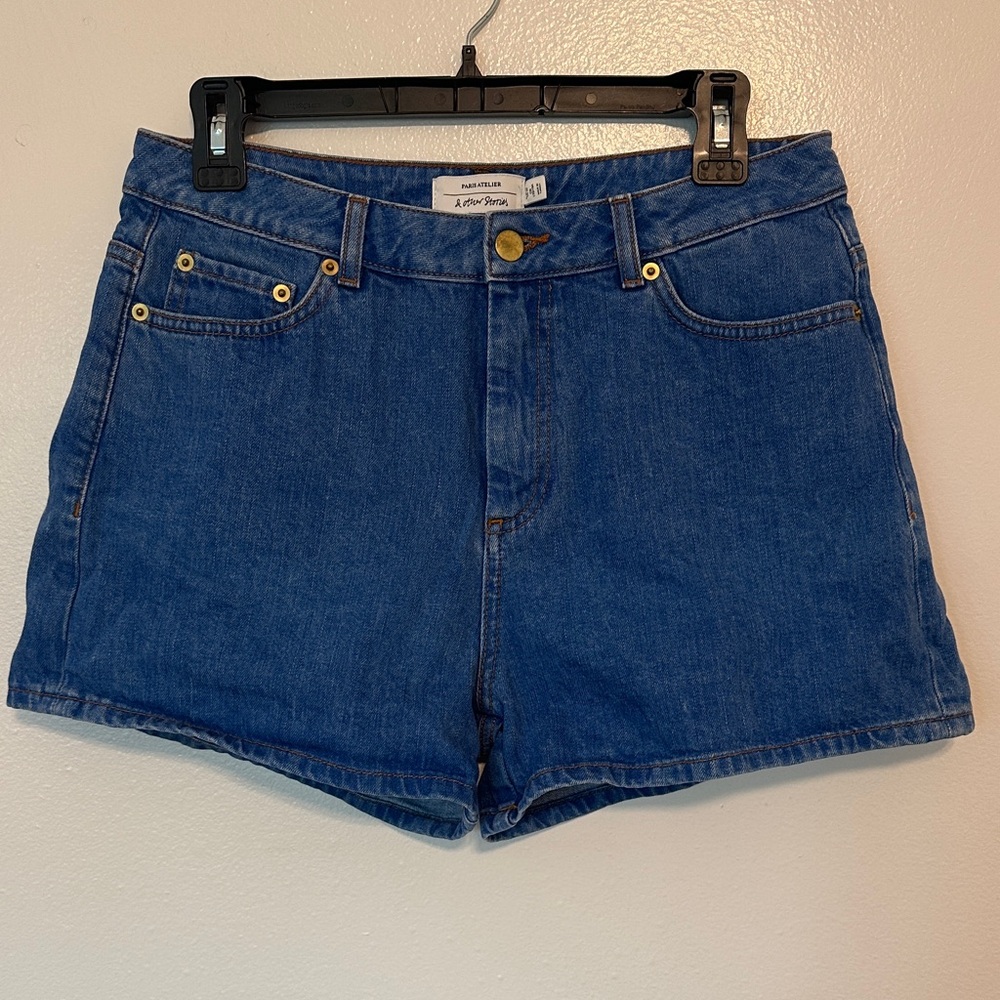 & Other Stories Blue Jean Shorts